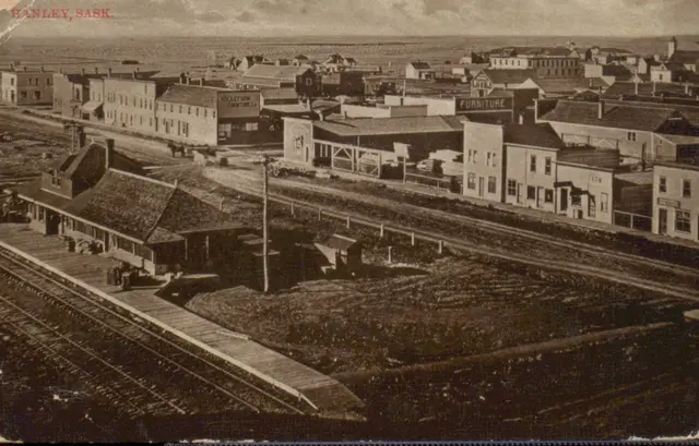 Hanley from above the railway station